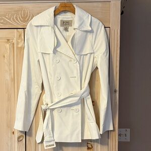 Women's White Trench Coat